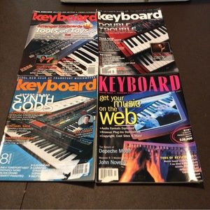 Keyboard Magazine Lot of 4, 2007.